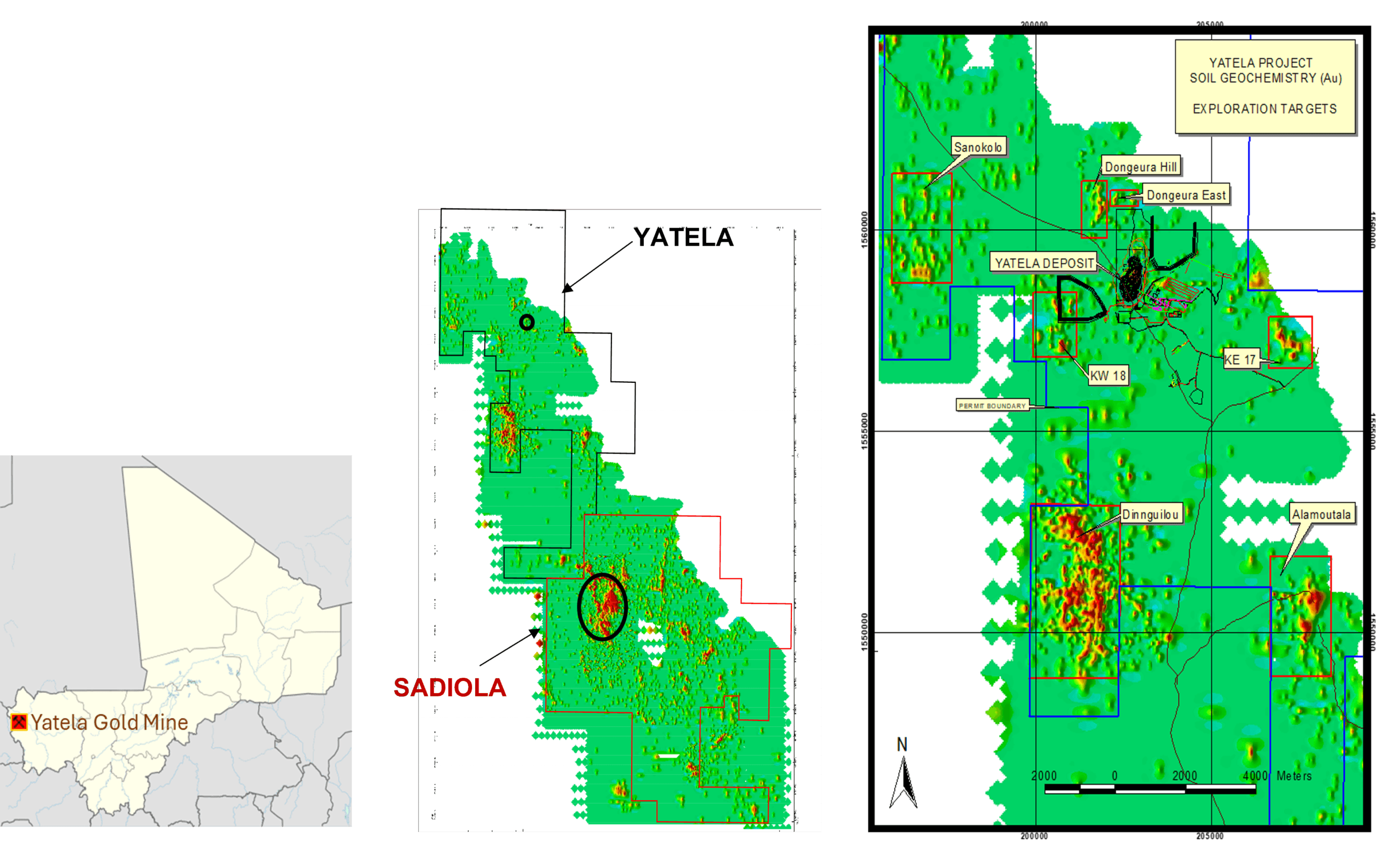 Yatela project geological map